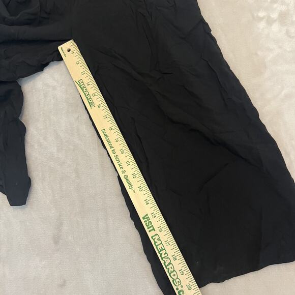 Old Navy Jumpsuit Womens Medium Black Square Neck Wide Leg Minimal Casual READ - Picture 12 of 16